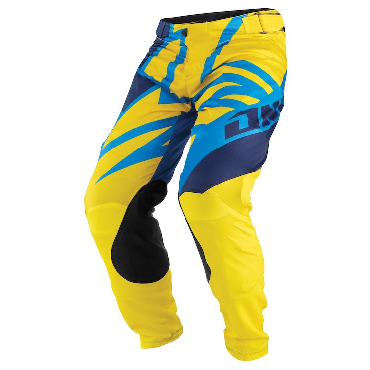 ONE INDUSTRIES RACING BMX MX offroad mens pants - SALE - Size 36" - Blue Yellow