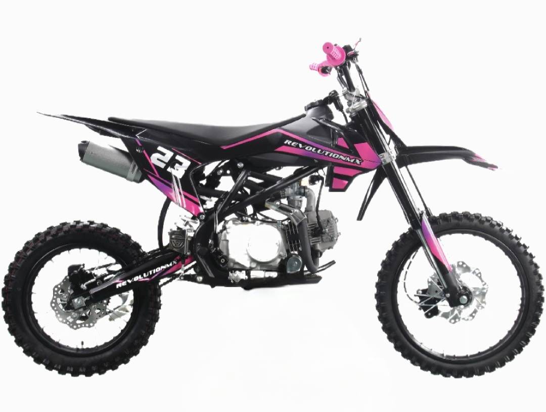 125cc Senior FL Big Wheel Revolution MX bike Limited Edition PINK PURPLE Semi Automatic