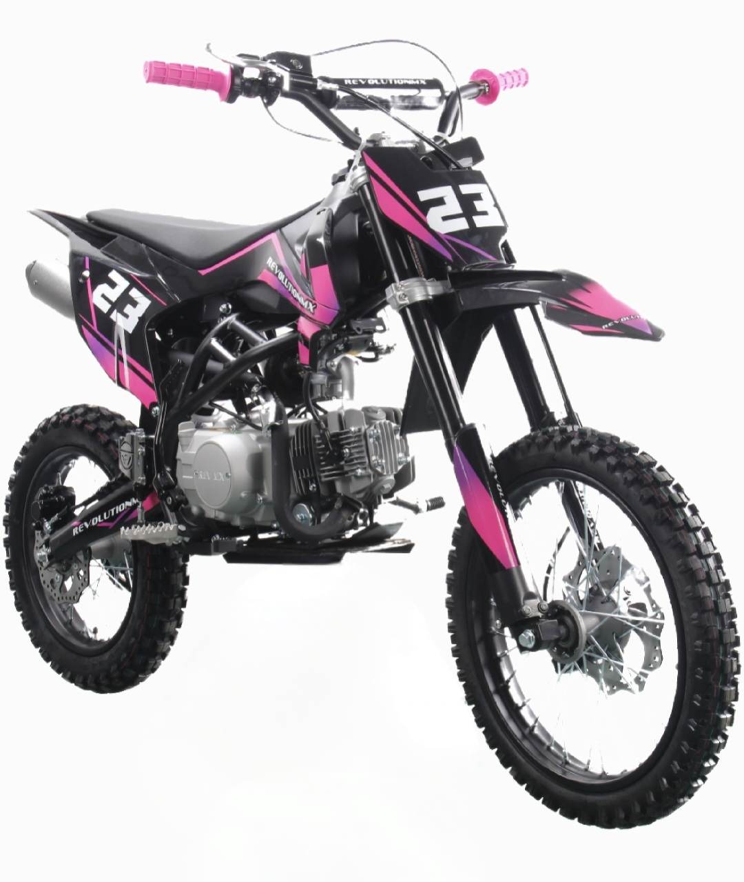 125cc Senior FL Big Wheel Revolution MX bike Limited Edition PINK PURPLE Semi Automatic