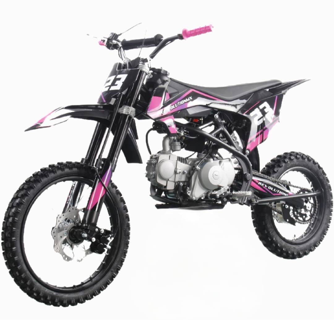 125cc Senior FL Big Wheel Revolution MX bike Limited Edition PINK PURPLE Semi Automatic