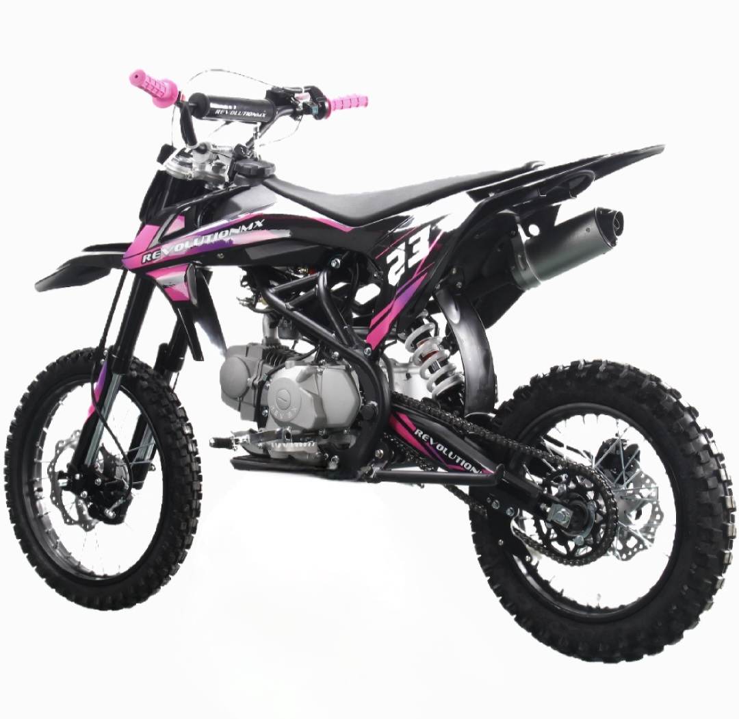 125cc Senior FL Big Wheel Revolution MX bike Limited Edition PINK PURPLE Semi Automatic