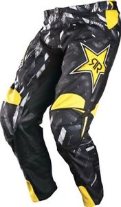 ANSWER ROCKSTAR RACING BMX MX offroad mens pants - SALE 30" - Size - Black White