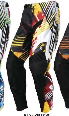 SCOTT RACING BMX MX offroad mens pants - SALE - Size 30" - Red Black White Orange Yellow