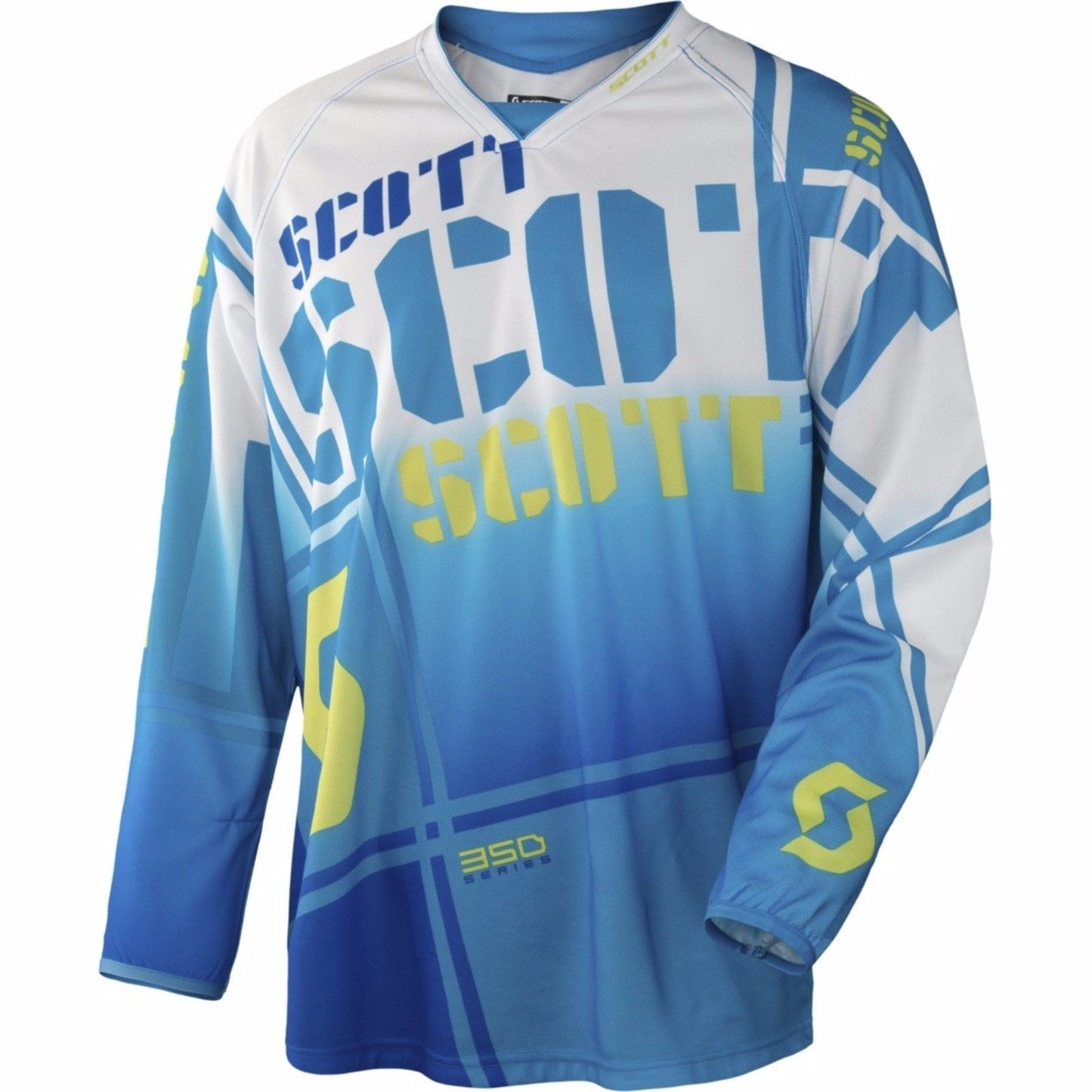 SCOTT RACING Adult Offroad Jersey - SALE - Size Mens Medium - Blue Yellow/Green