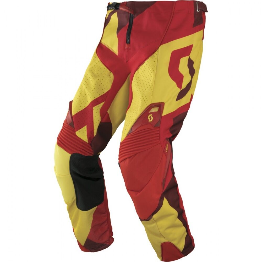 SCOTT RACING Premium BMX MX offroad mens pants - SALE - Size 36" - Red Yellow