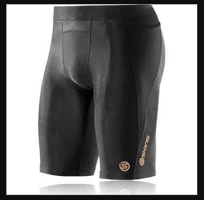 skin compression A400 half tights youth kids sale sports shorts rugby black etc Youth XL RRP $84.99