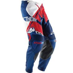 THOR RACING BMX MX offroad mens pants - SALE - Size 30" - Red Navy Blue White