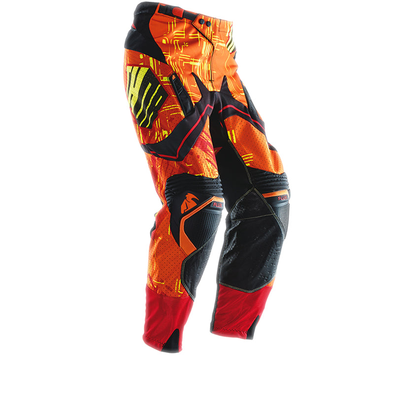 THOR RACING BMX MX offroad mens pants - SALE - Size 34" - Orange Black Yellow