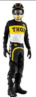 THOR RACING mens pants jersey combo yellow black white SALE