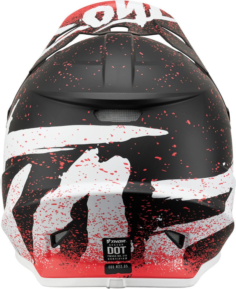 THOR RACING adults mens womens offroad helmet - coral black white Size LARGE 59-60cm