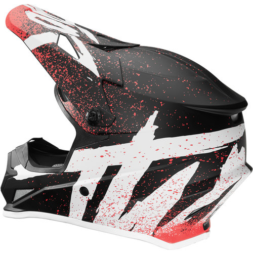 THOR RACING adults mens womens offroad helmet - coral black white Size LARGE 59-60cm