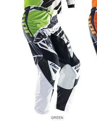 THOR RACING BMX MX offroad pants - SALE - Size 28" mens (boys 12/14/16) - Black Green White