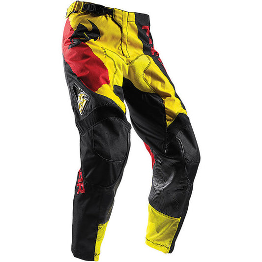 THOR RACING BMX MX offroad mens pants - SALE - Size 32" - Black Red Yellow