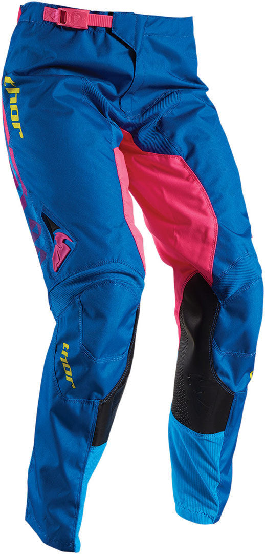 THOR RACING BMX MX offroad womens also suit girls 12/14 pants - SALE - Size 3/4 - Blue Pink