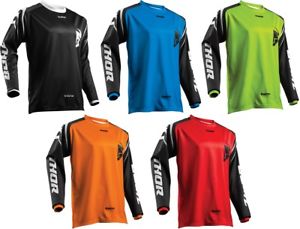 THOR RACING Adult Offroad Jersey - SALE - Size Mens Large - Lime Black White Green